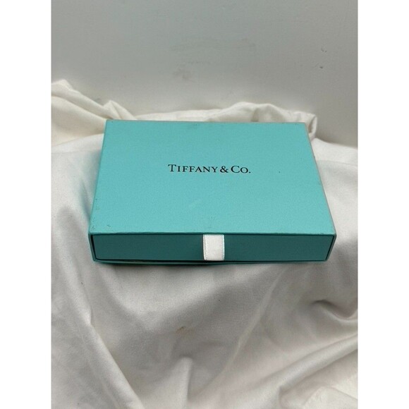 Vintage Tiffany & Co Deck Of Playing Cards Blue Gold Green Monogrammed SDH & Box - Picture 3 of 6